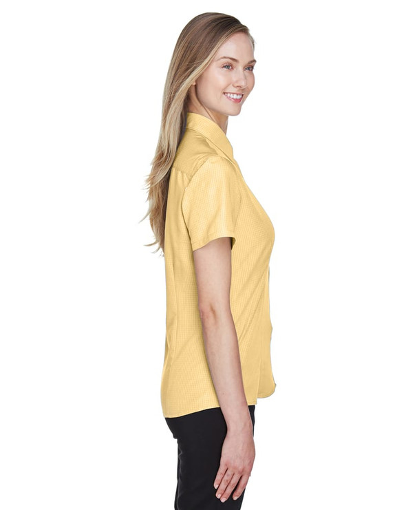 Harriton M560W - Ladies Barbados Textured Camp Shirt