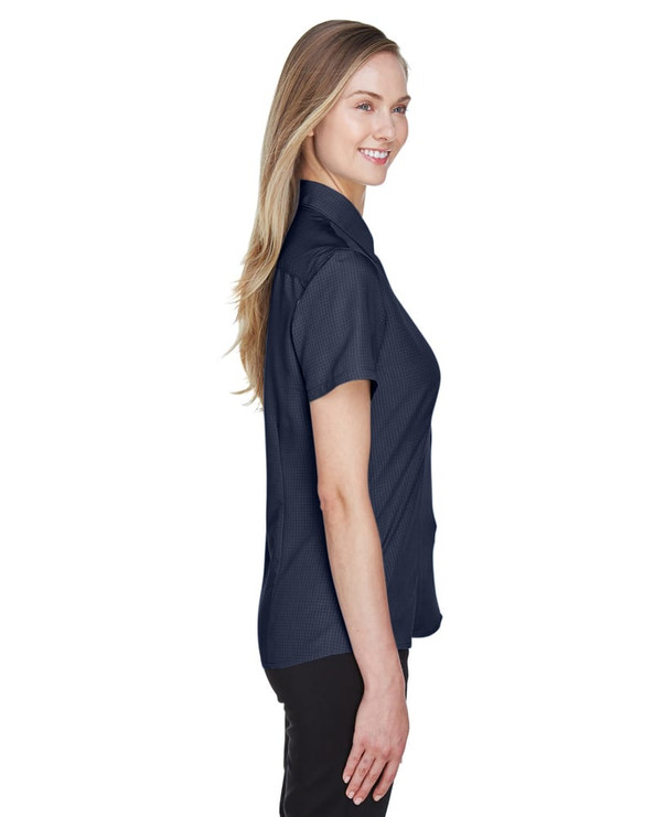 Harriton M560W - Ladies Barbados Textured Camp Shirt