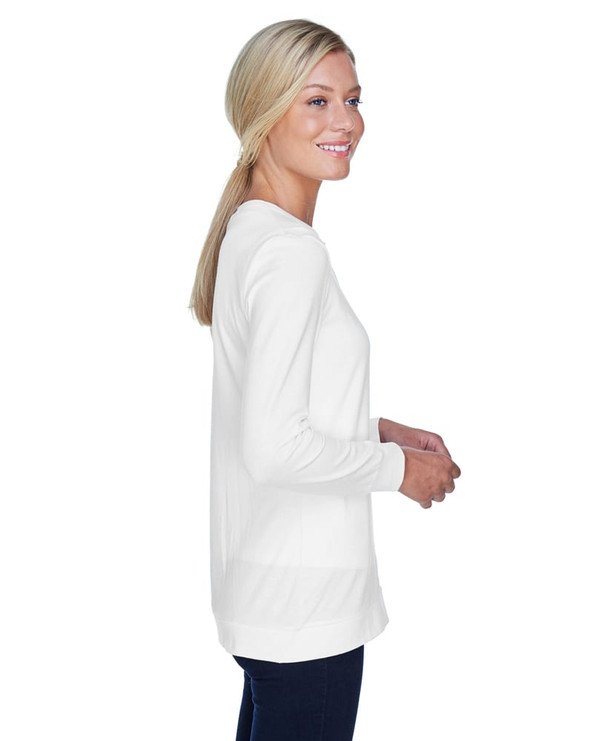 Devon & Jones DP181W - Perfect Fit Ladies Ribbon Cardigan