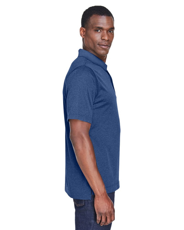 Devon & Jones DG210 - Pima-Tech Men's Jet Pique Heather Polo