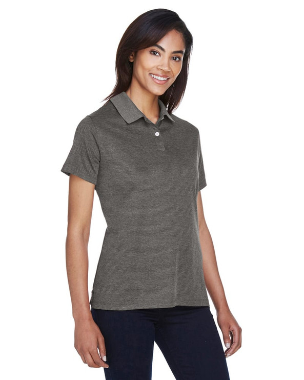 Devon & Jones DG210W - Pima-Tech Ladies Jet Pique Heather Polo