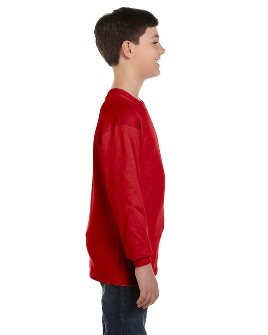Gildan G540B - T-shirt à manches longues pour jeunes en coton épais 5,3 oz.