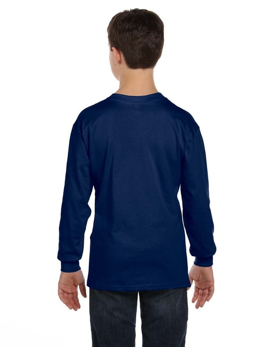 Gildan G540B - T-shirt à manches longues pour jeunes en coton épais 5,3 oz.