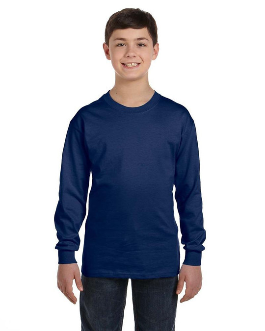 Gildan G540B - T-shirt à manches longues pour jeunes en coton épais 5,3 oz.