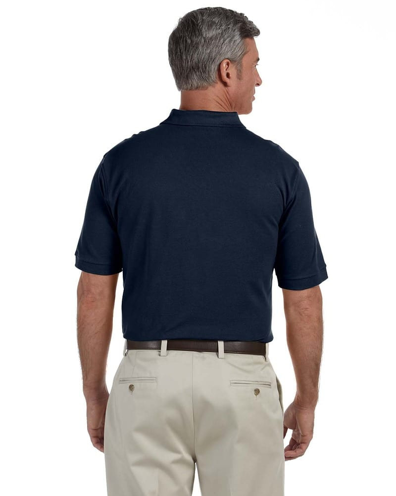 Harriton M200T - Polo à manches courtes en piqué de coton Ringspun 6 oz. Tall