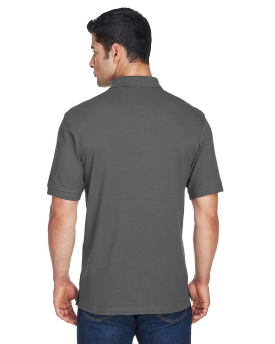Harriton M200 - Men's 6 oz. Ringspun Cotton Piqué Short-Sleeve Polo