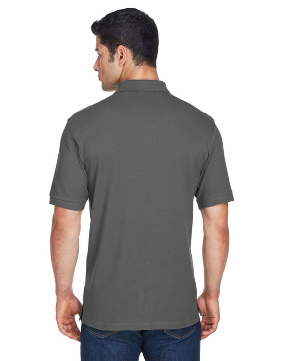 Harriton M200 - Men's 6 oz. Ringspun Cotton Piqué Short-Sleeve Polo