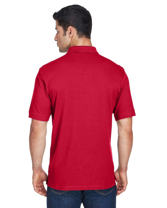 Harriton M200 - Polo de manga corta de piqué de algodón Ringspun de 6 oz.
