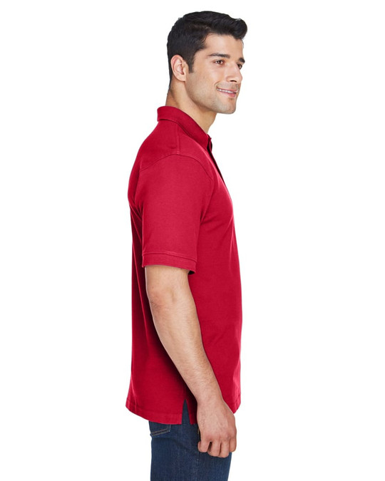 Harriton M200 - Polo de manga corta de piqué de algodón Ringspun de 6 oz.