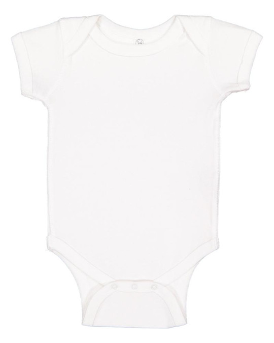Rabbit Skins 4400 - Body bébé à épaules rabattables en côtes 5 oz pour nourrisson
