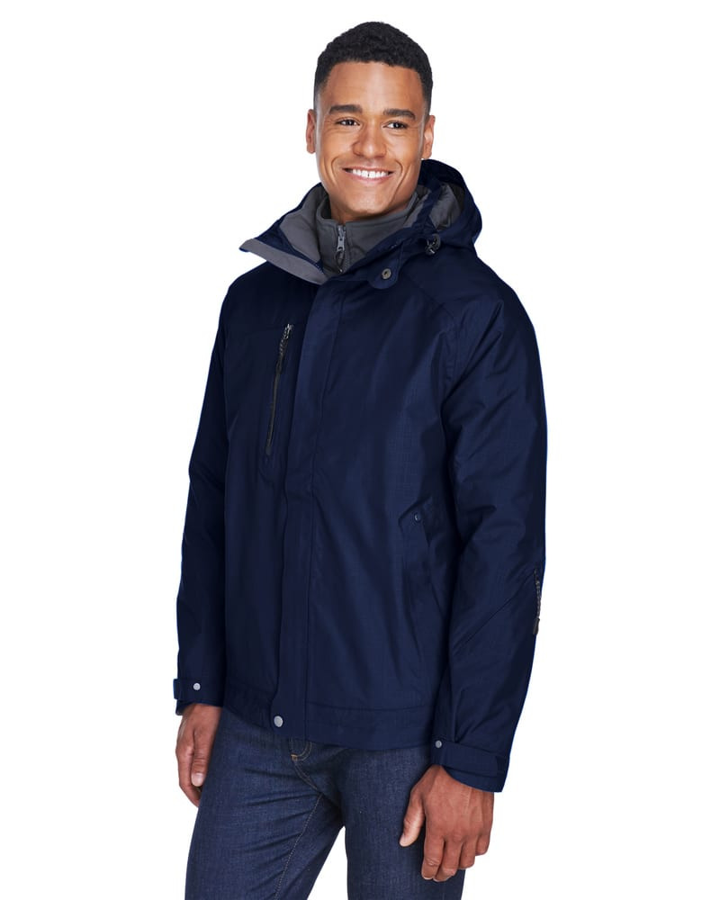 Ash City North End 88178 - Caprice Manteau 3 En 1 Pour Homme Avec Manteau Intérieur À Extérieur Doux