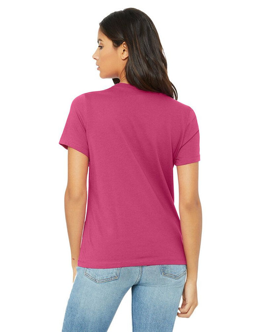 Bella+Canvas B6400 - Camiseta de manga corta de jersey relajado para mujer