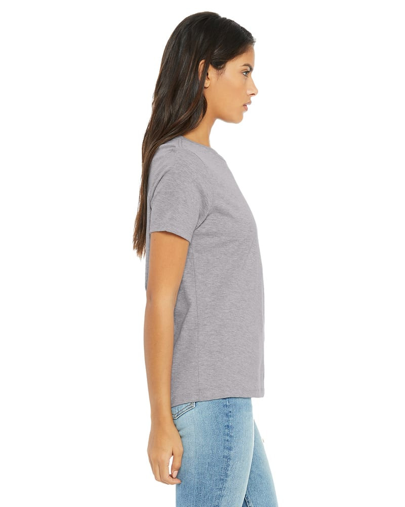 Bella+Canvas B6400 - Camiseta de manga corta de jersey relajado para mujer