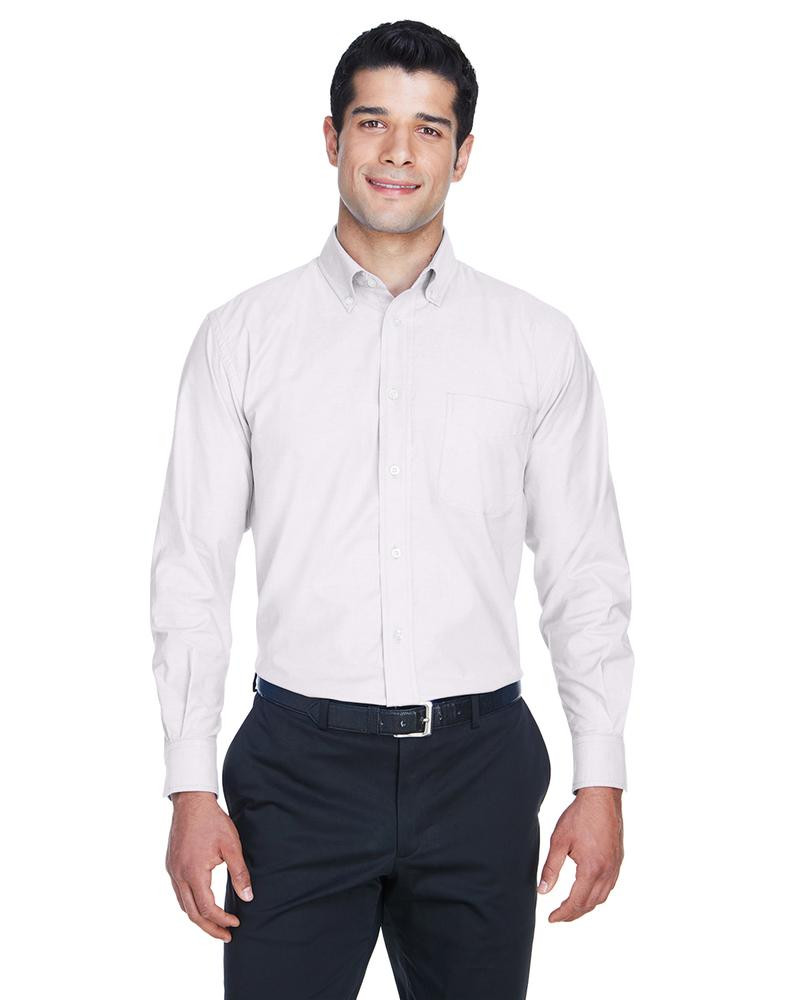 Harriton M600 - Men's Long-Sleeve Oxford with Stain-Release