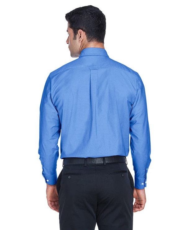 Harriton M600 - Men's Long-Sleeve Oxford with Stain-Release