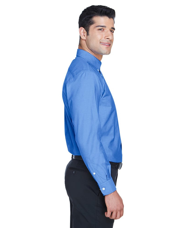 Harriton M600 - Men's Long-Sleeve Oxford with Stain-Release