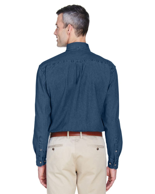 Harriton M550 - Men's 6.5 oz. Long-Sleeve Denim Shirt