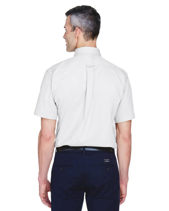 Harriton M500S - Chemise en sergé à manches courtes Easy Blend avec traitement anti-taches