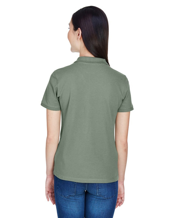 Harriton M200W - Ladies 6 oz. Ringspun Cotton Piqué Short-Sleeve Polo