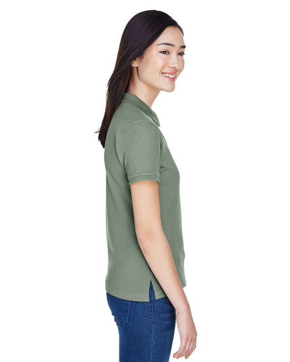 Harriton M200W - Ladies 6 oz. Ringspun Cotton Piqué Short-Sleeve Polo