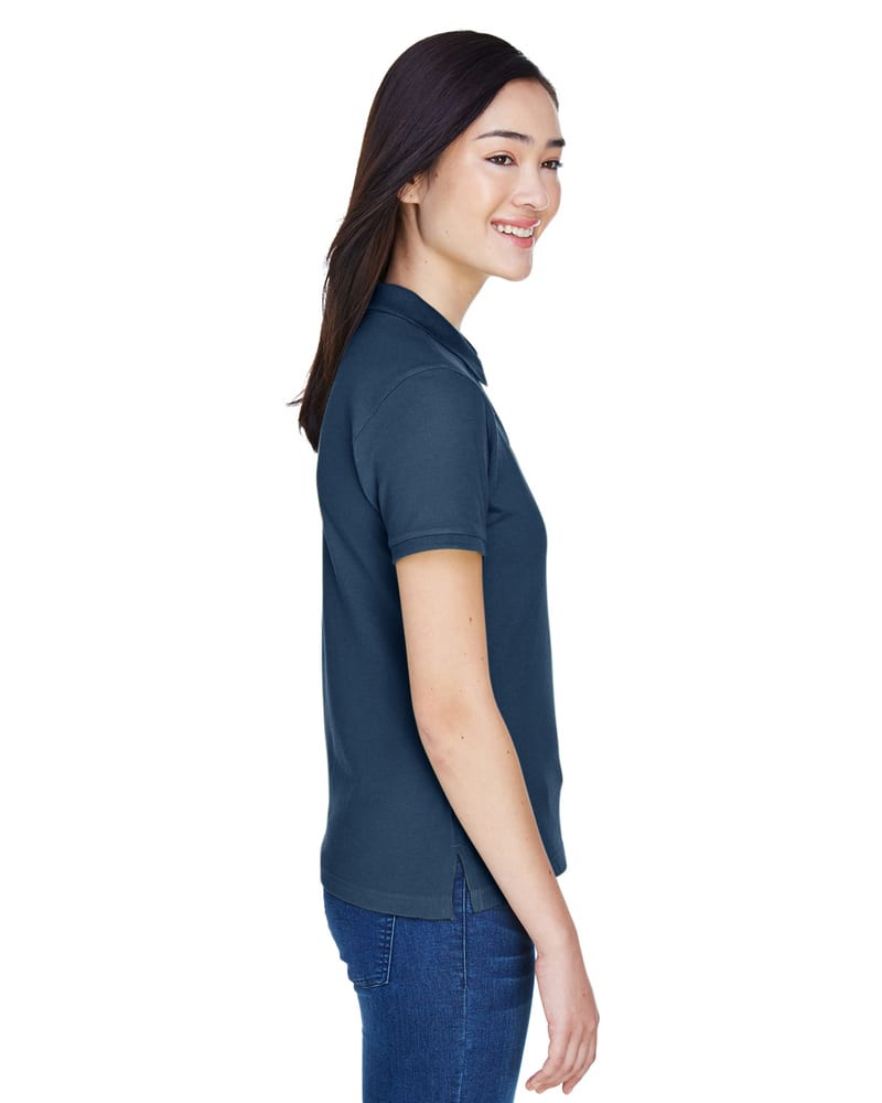 Harriton M200W - Ladies 6 oz. Ringspun Cotton Piqué Short-Sleeve Polo