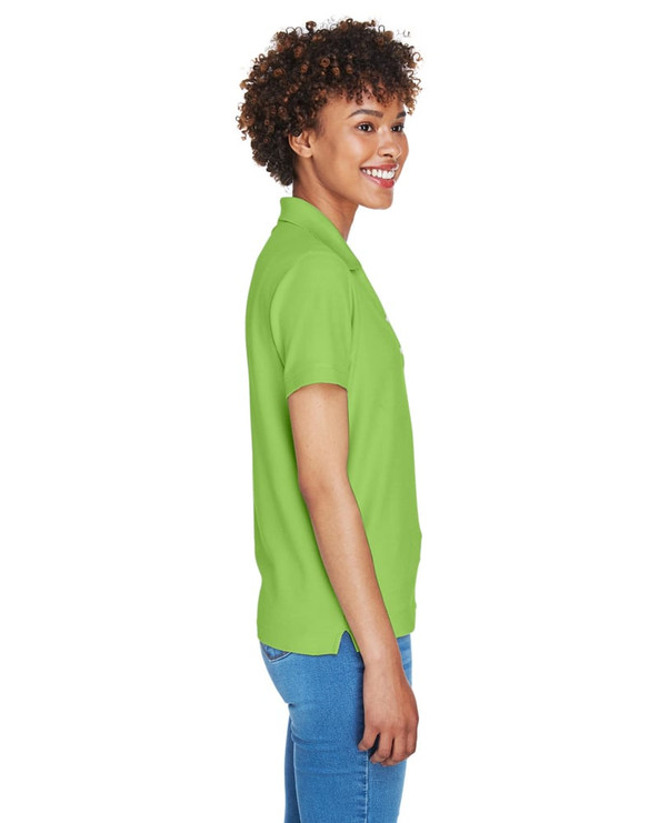 Devon & Jones D100W - Ladies Pima Piqué Short-Sleeve Y-Collar Polo