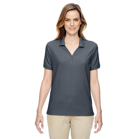 Devon & Jones D100W - Ladies Pima Piqué Short-Sleeve Y-Collar Polo