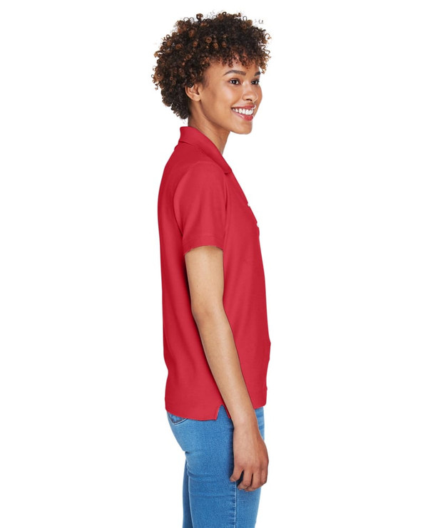 Devon & Jones D100W - Ladies Pima Piqué Short-Sleeve Y-Collar Polo