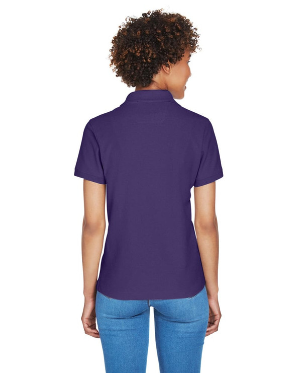 Devon & Jones D100W - Ladies Pima Piqué Short-Sleeve Y-Collar Polo