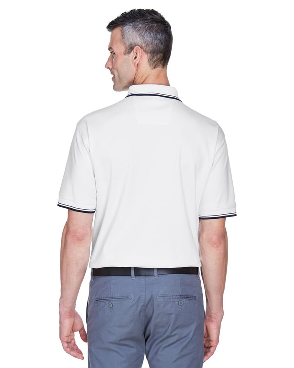 Devon & Jones D140 - Men's Tipped Perfect Pima Interlock Polo