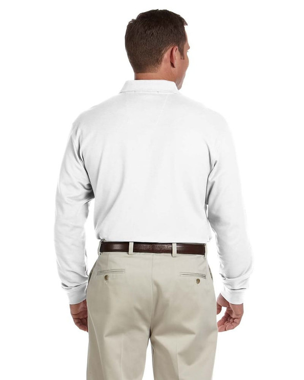 Devon & Jones D110 - Men's Pima Piqué Long-Sleeve Polo