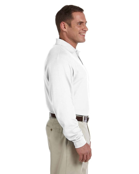 Devon & Jones D110 - Men's Pima Piqué Long-Sleeve Polo
