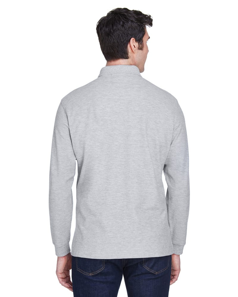 Devon & Jones D110 - Men's Pima Piqué Long-Sleeve Polo