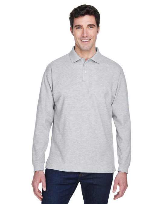 Devon & Jones D110 - Polo de manga larga Pima Piqué