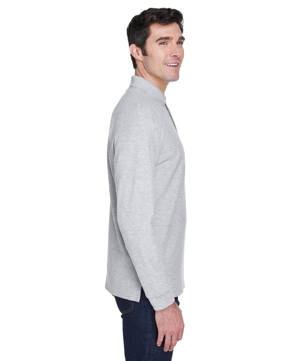 Devon & Jones D110 - Men's Pima Piqué Long-Sleeve Polo