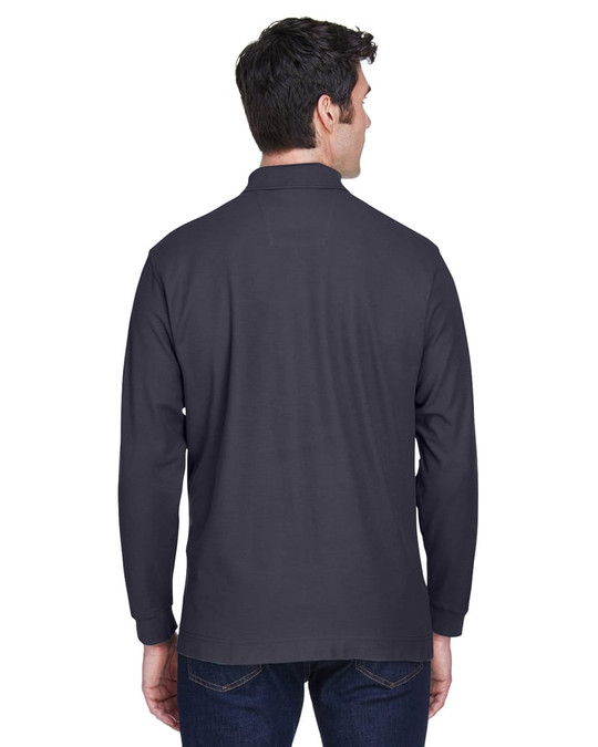 Devon & Jones D110 - Men's Pima Piqué Long-Sleeve Polo