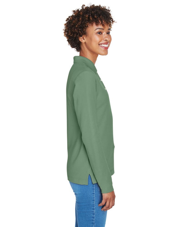 Devon & Jones D110W - Ladies Pima Piqué Long-Sleeve Polo