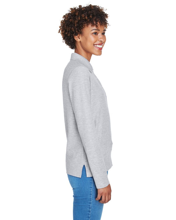 Devon & Jones D110W - Ladies Pima Piqué Long-Sleeve Polo