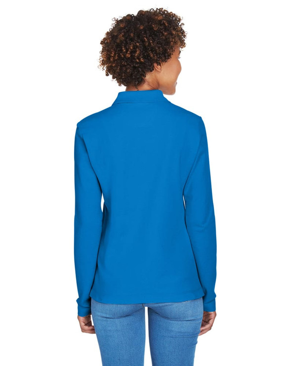 Devon & Jones D110W - Ladies Pima Piqué Long-Sleeve Polo