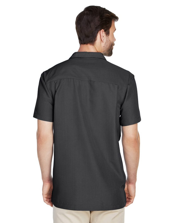 Harriton M560 - Men's Barbados Textured Camp Shirt