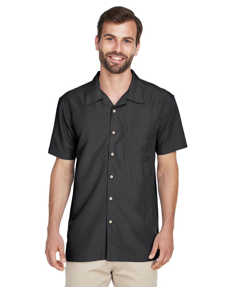 Harriton M560 - Men's Barbados Textured Camp Shirt