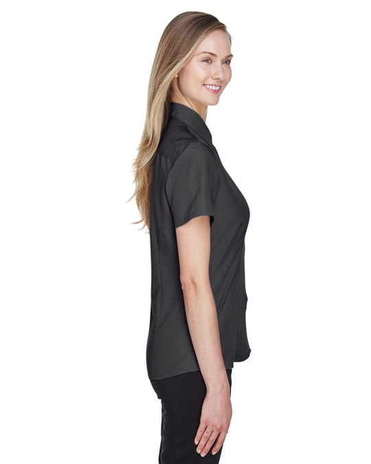 Harriton M560W - Ladies Barbados Textured Camp Shirt