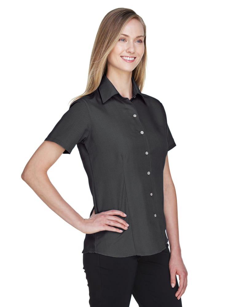 Harriton M560W - Ladies Barbados Textured Camp Shirt