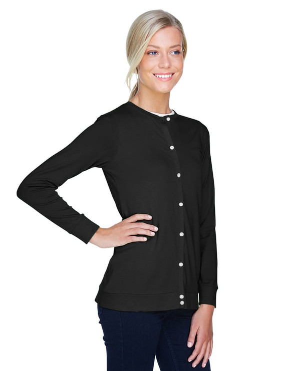 Devon & Jones DP181W - Perfect Fit Ladies Ribbon Cardigan