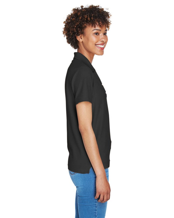 Devon & Jones D100W - Ladies Pima Piqué Short-Sleeve Y-Collar Polo