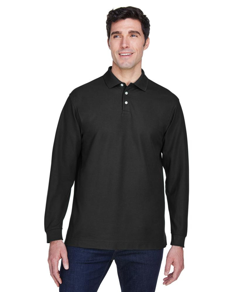 Devon & Jones D110 - Men's Pima Piqué Long-Sleeve Polo
