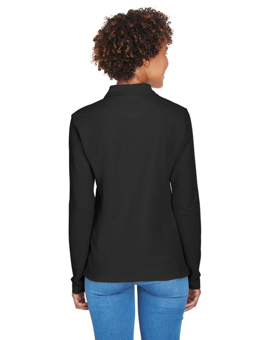 Devon & Jones D110W - Ladies Pima Piqué Long-Sleeve Polo