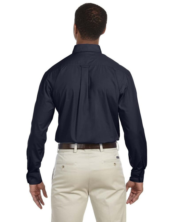 Harriton M510T - Men's Tall 3.1 oz. Essential Long-Sleeve Poplin