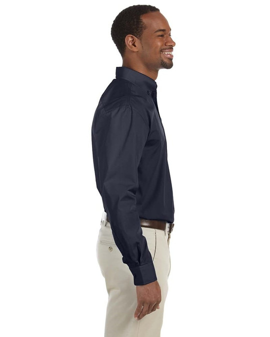 Harriton M510T - Alto 3.1 oz. Essential de manga larga Poplin