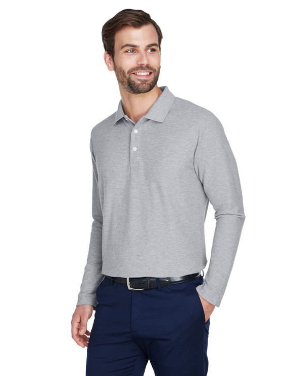 Devon & Jones DG170 - Men's DRYTEC20 Performance Long-Sleeve Polo